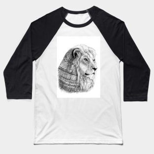 Lion with motifs Baseball T-Shirt